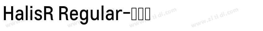 HalisR Regular字体转换
